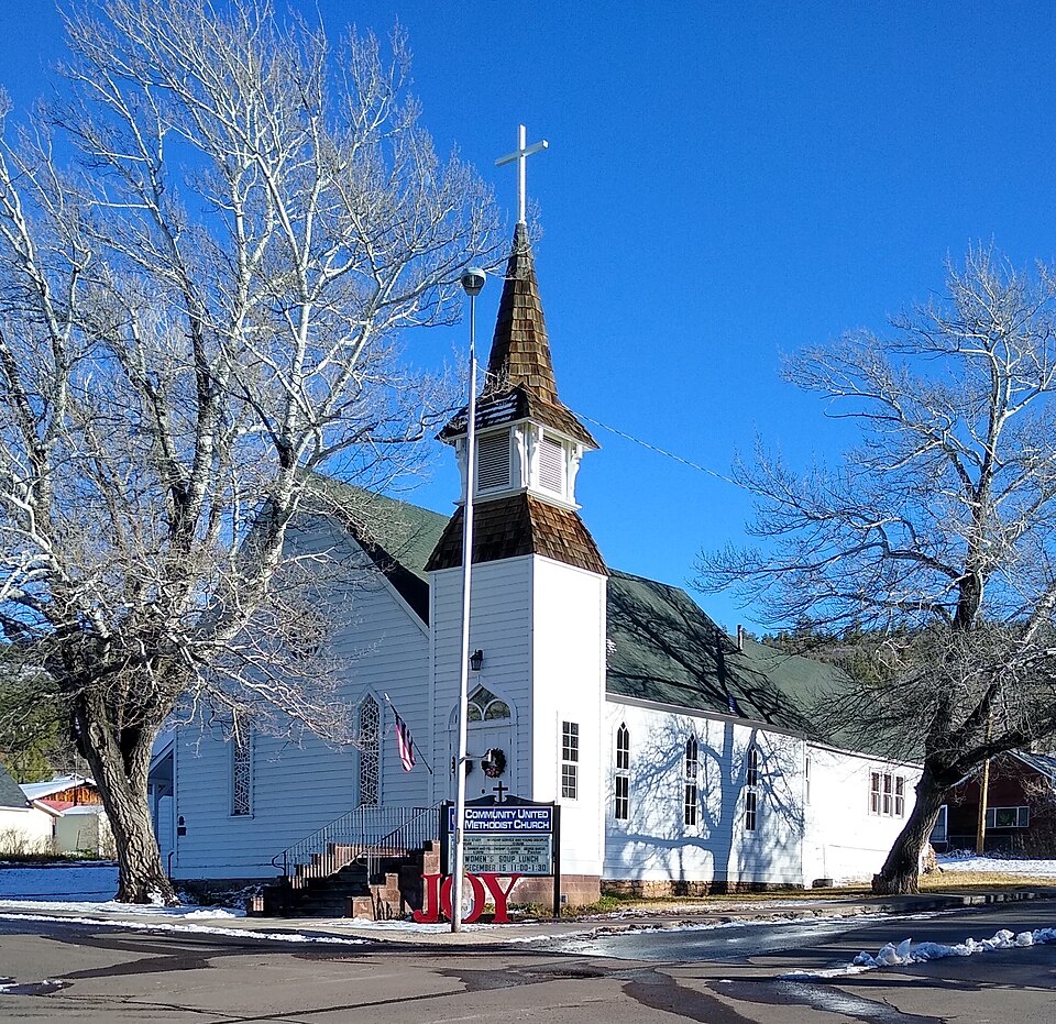 Photograph of First Methodist Episcopal Church and Parsonage