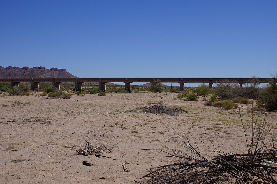 Photograph of Sacaton Dam Bridge