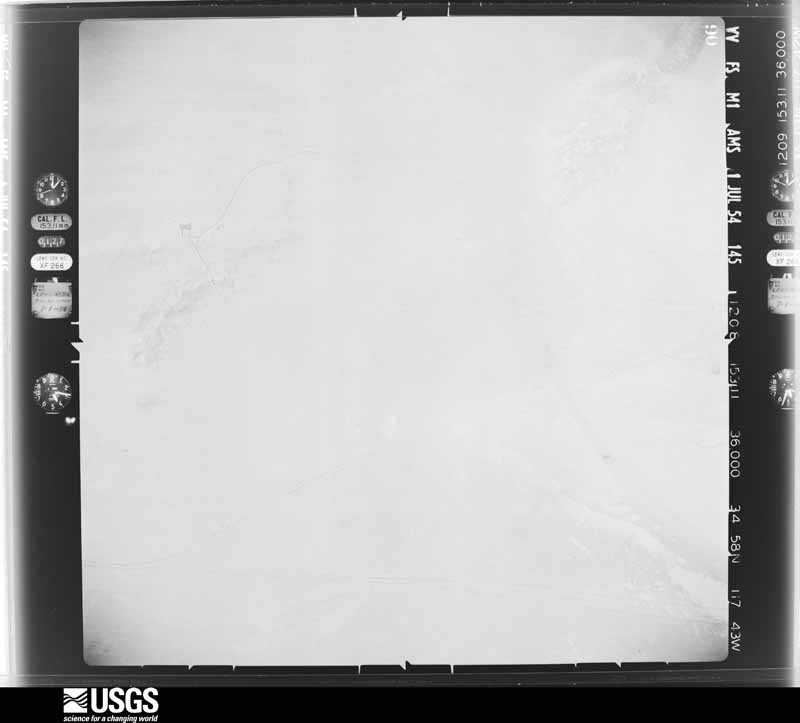 U.S. Geological Survey aerial photograph, 1954-07-01, scale 1:63000
