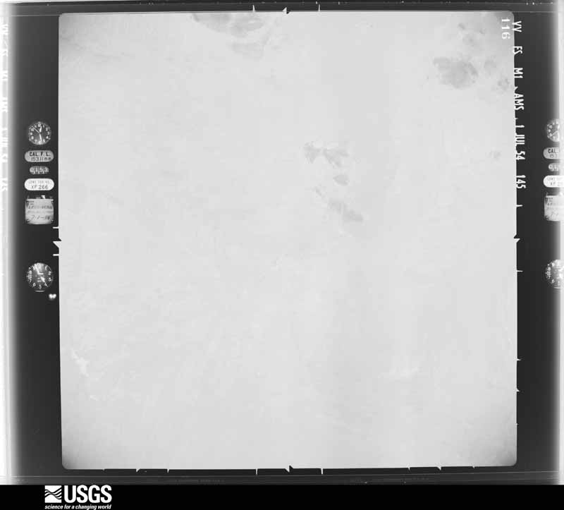 U.S. Geological Survey aerial photograph, 1954-07-01, scale 1:63000