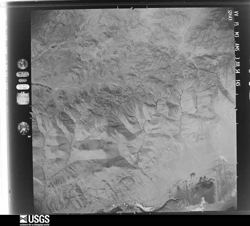 U.S. Geological Survey aerial photograph, 1954-07-03, scale 1:63000