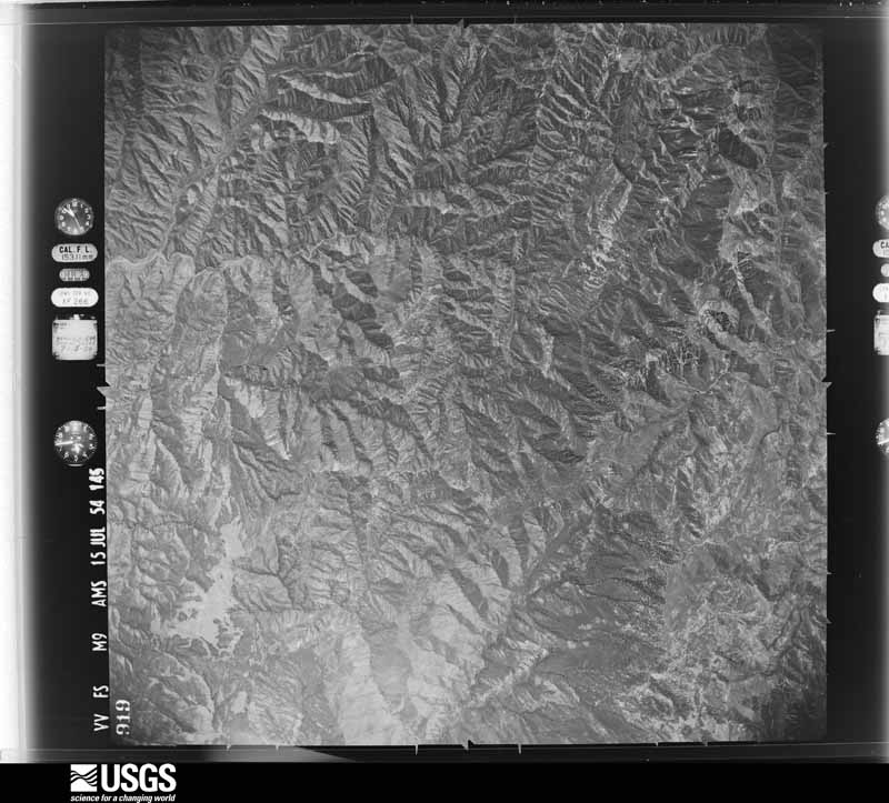 U.S. Geological Survey aerial photograph, 1954-07-15, scale 1:63000