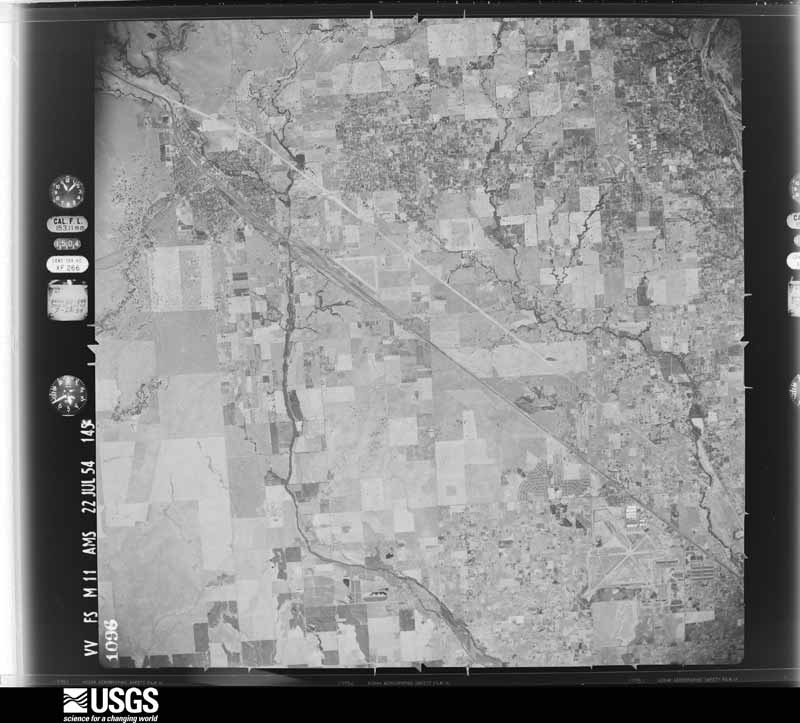 U.S. Geological Survey aerial photograph, 1954-07-22, scale 1:63000