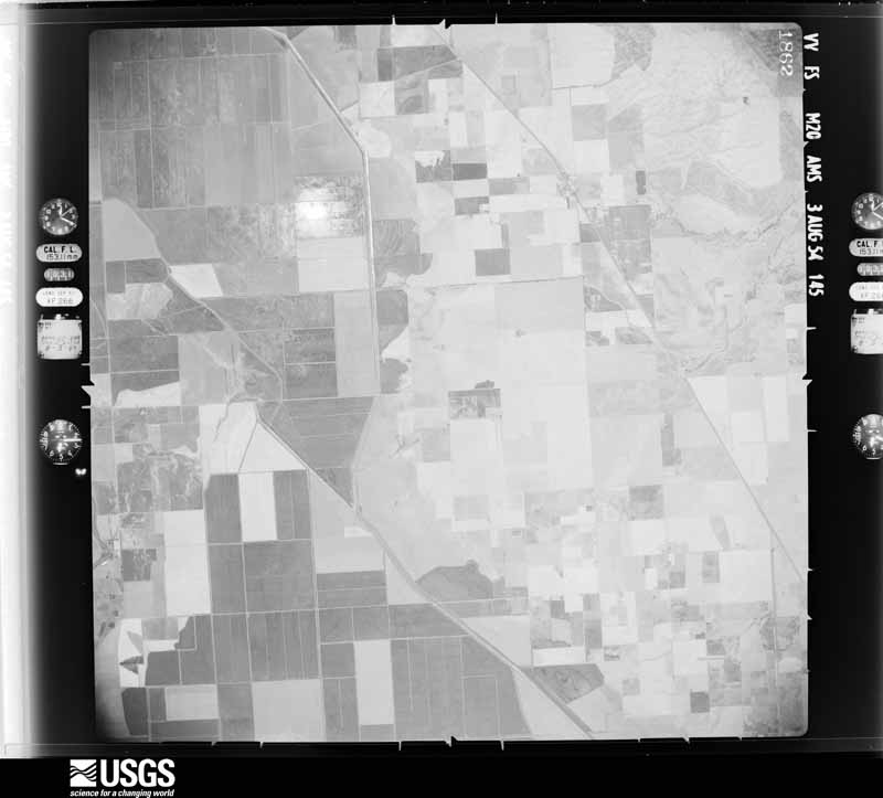 U.S. Geological Survey aerial photograph, 1954-08-03, scale 1:63000