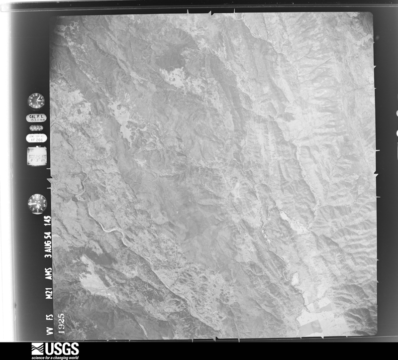 U.S. Geological Survey aerial photograph, 1954-08-03, scale 1:63000