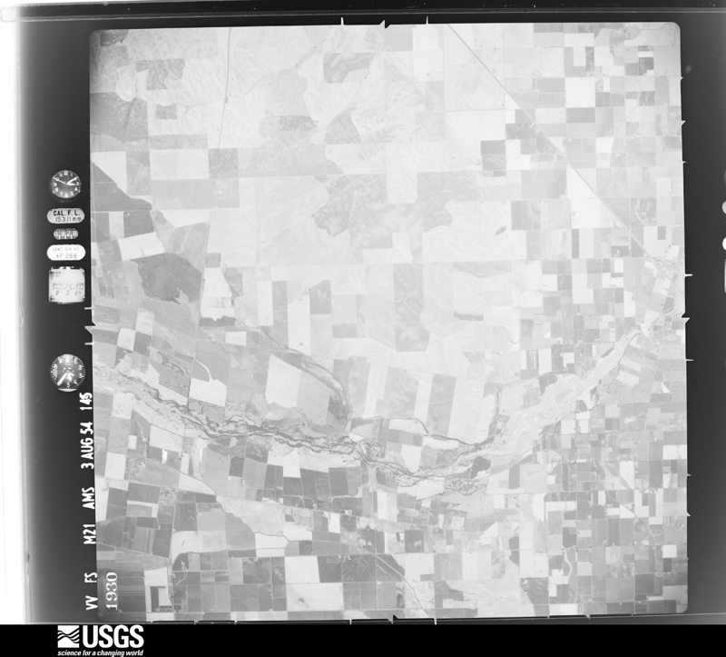 U.S. Geological Survey aerial photograph, 1954-08-03, scale 1:63000