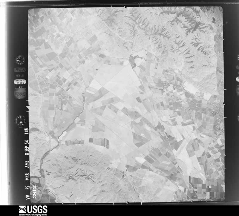 U.S. Geological Survey aerial photograph, 1954-09-08, scale 1:63000