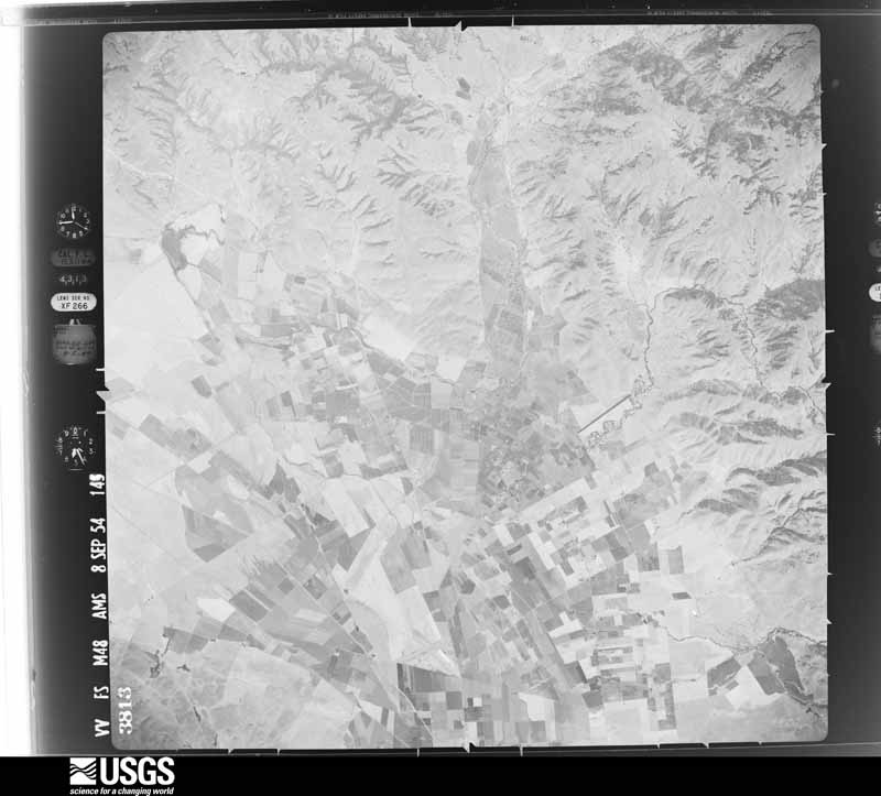 U.S. Geological Survey aerial photograph, 1954-09-08, scale 1:63000