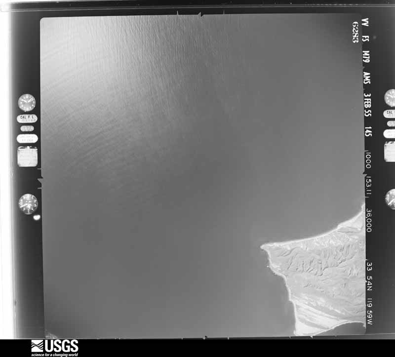 U.S. Geological Survey aerial photograph, 1955-02-03, scale 1:63000
