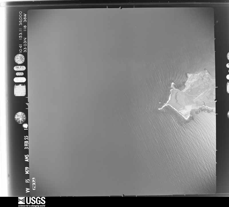 U.S. Geological Survey aerial photograph, 1955-02-03, scale 1:63000