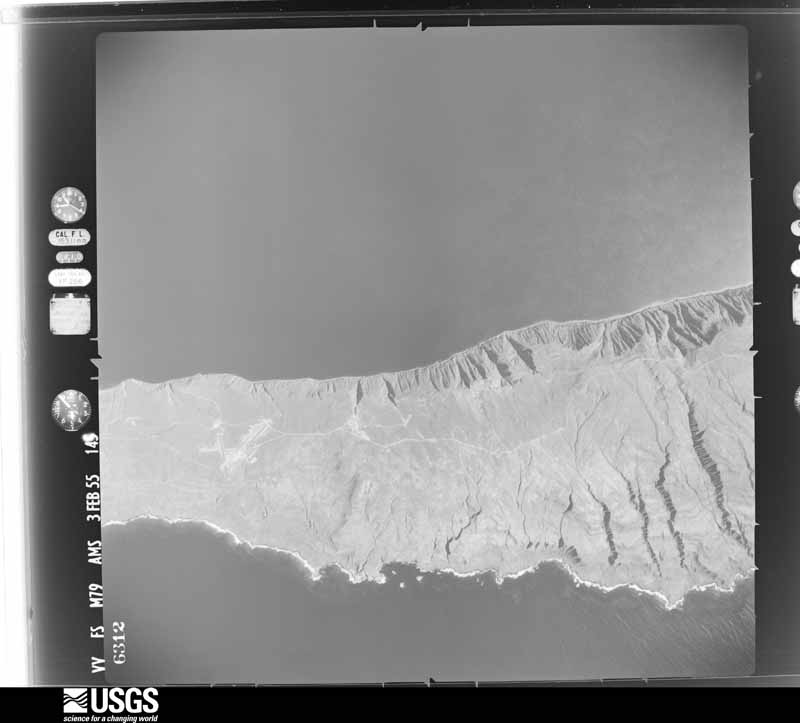 U.S. Geological Survey aerial photograph, 1955-02-03, scale 1:63000