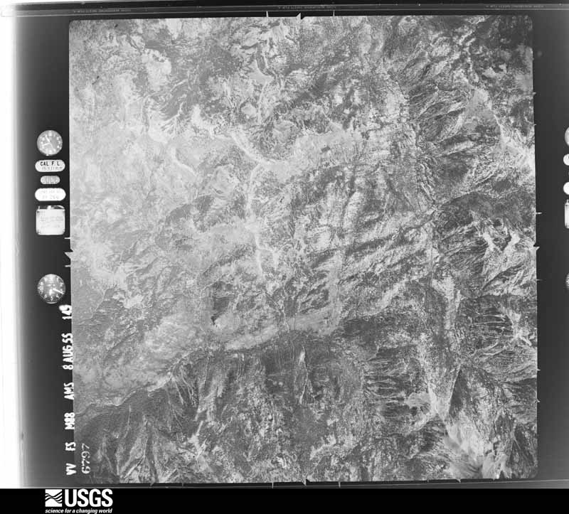 U.S. Geological Survey aerial photograph, 1955-08-08, scale 1:63000