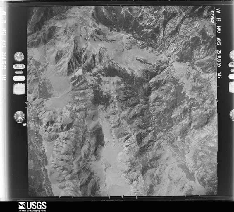 U.S. Geological Survey aerial photograph, 1955-08-25, scale 1:63000