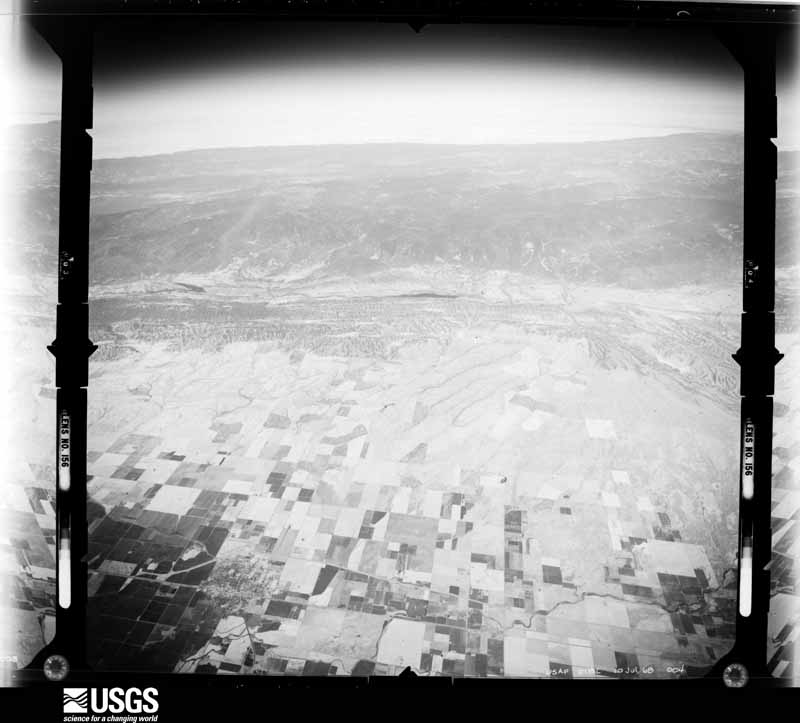 U.S. Geological Survey aerial photograph, 1968-07-01, scale 1:122000