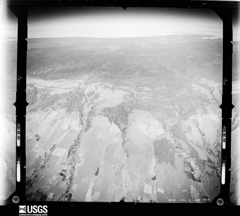 U.S. Geological Survey aerial photograph, 1968-07-01, scale 1:122000