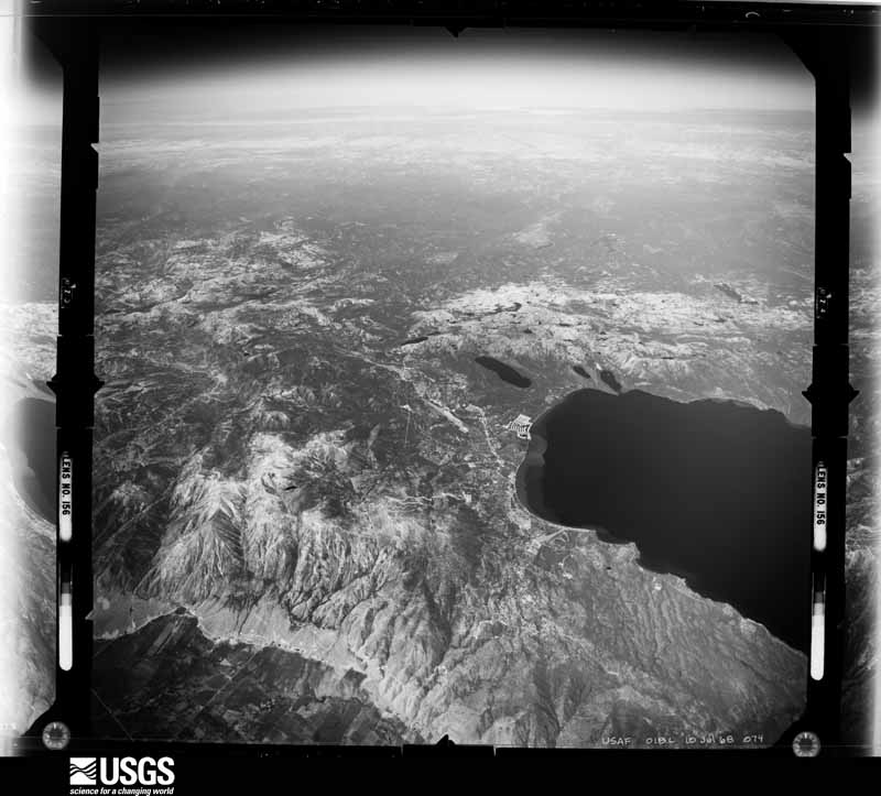 U.S. Geological Survey aerial photograph, 1968-07-01, scale 1:122000