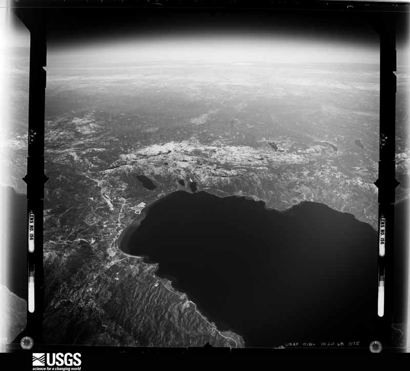 U.S. Geological Survey aerial photograph, 1968-07-01, scale 1:122000