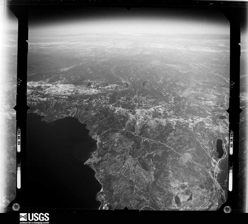 U.S. Geological Survey aerial photograph, 1968-07-01, scale 1:122000