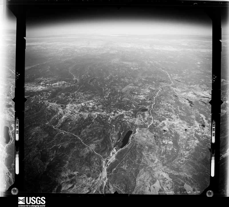 U.S. Geological Survey aerial photograph, 1968-07-01, scale 1:122000