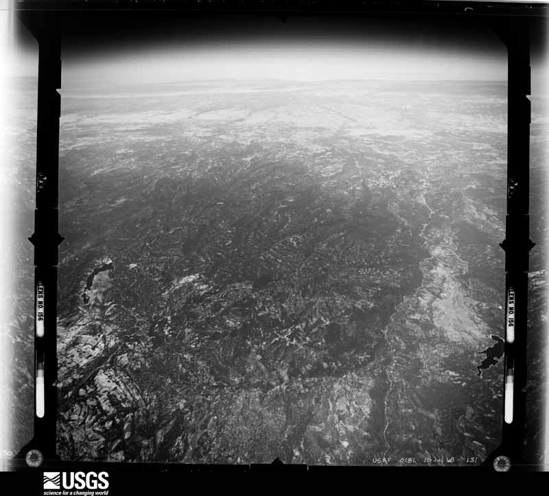 U.S. Geological Survey aerial photograph, 1968-07-01, scale 1:122000