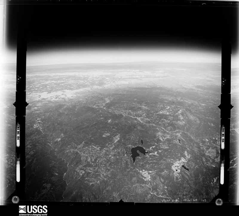 U.S. Geological Survey aerial photograph, 1968-07-01, scale 1:122000