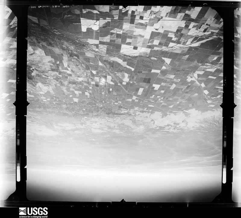 U.S. Geological Survey aerial photograph, 1968-07-01, scale 1:122000