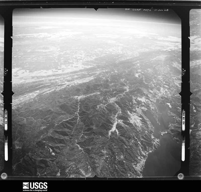 U.S. Geological Survey aerial photograph, 1968-07-01, scale 1:148000