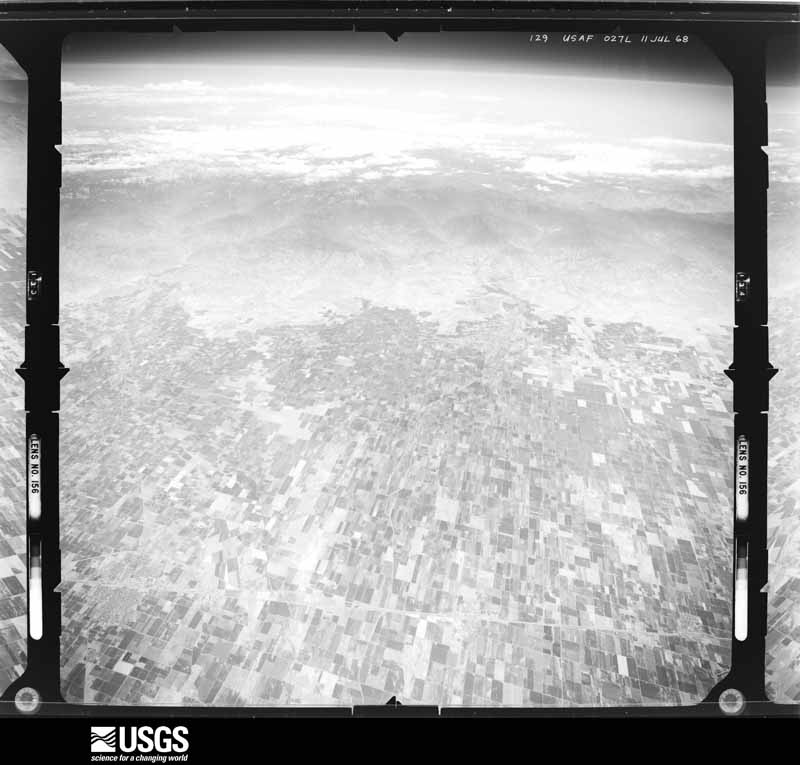 U.S. Geological Survey aerial photograph, 1968-07-01, scale 1:148000