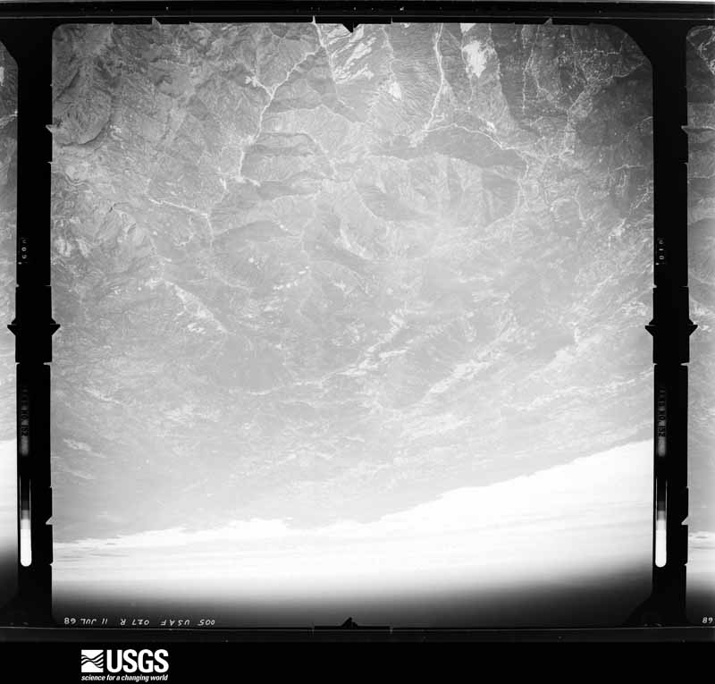 U.S. Geological Survey aerial photograph, 1968-07-01, scale 1:148000