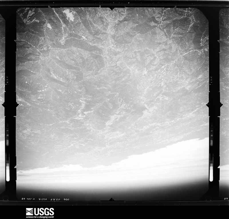 U.S. Geological Survey aerial photograph, 1968-07-01, scale 1:148000