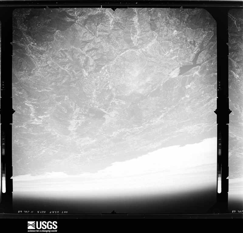 U.S. Geological Survey aerial photograph, 1968-07-01, scale 1:148000