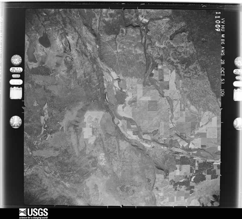 U.S. Geological Survey aerial photograph, 1954-05-22, scale 1:60000