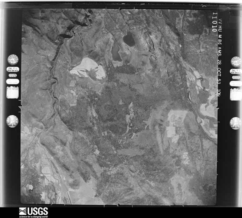 U.S. Geological Survey aerial photograph, 1954-05-22, scale 1:60000