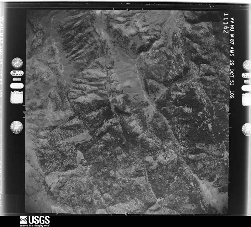 U.S. Geological Survey aerial photograph, 1954-05-22, scale 1:60000