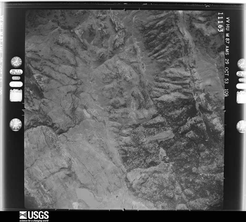 U.S. Geological Survey aerial photograph, 1954-05-22, scale 1:60000