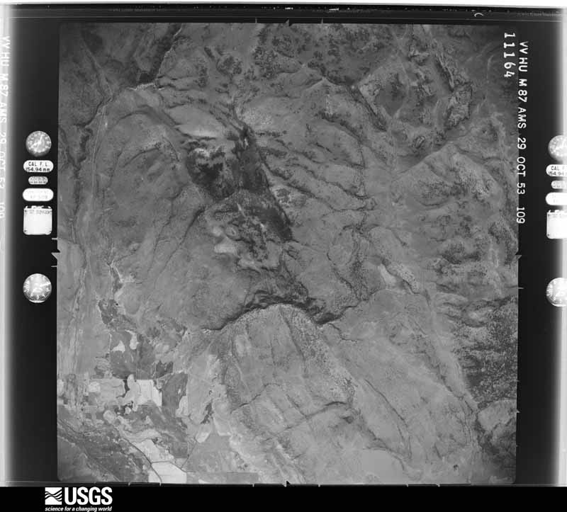 U.S. Geological Survey aerial photograph, 1954-05-22, scale 1:60000