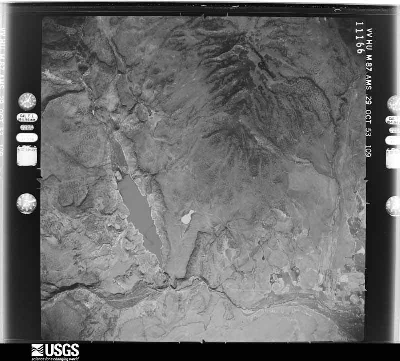 U.S. Geological Survey aerial photograph, 1954-05-22, scale 1:60000