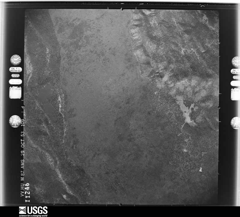 U.S. Geological Survey aerial photograph, 1954-05-22, scale 1:60000