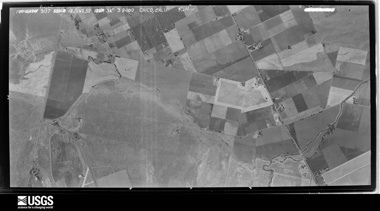 U.S. Geological Survey aerial photograph, 1952-06-18, scale 1:22616