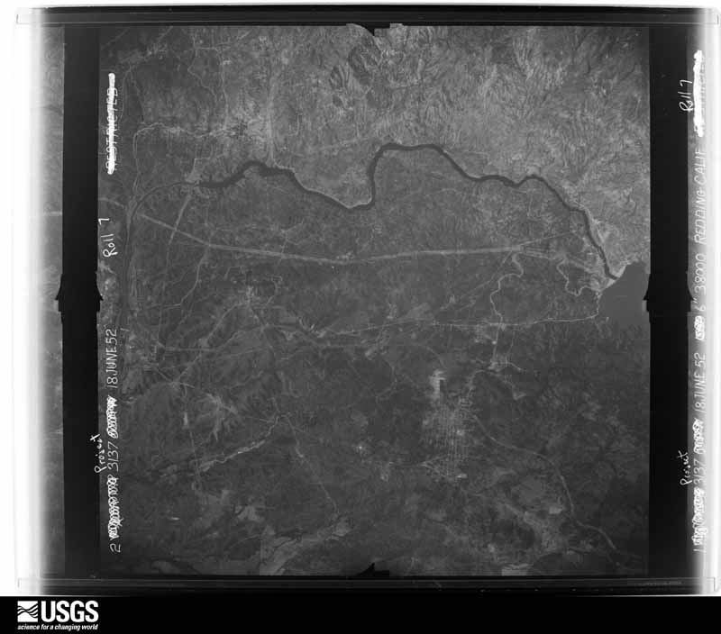 U.S. Geological Survey aerial photograph, 1952-06-18, scale 1:72557