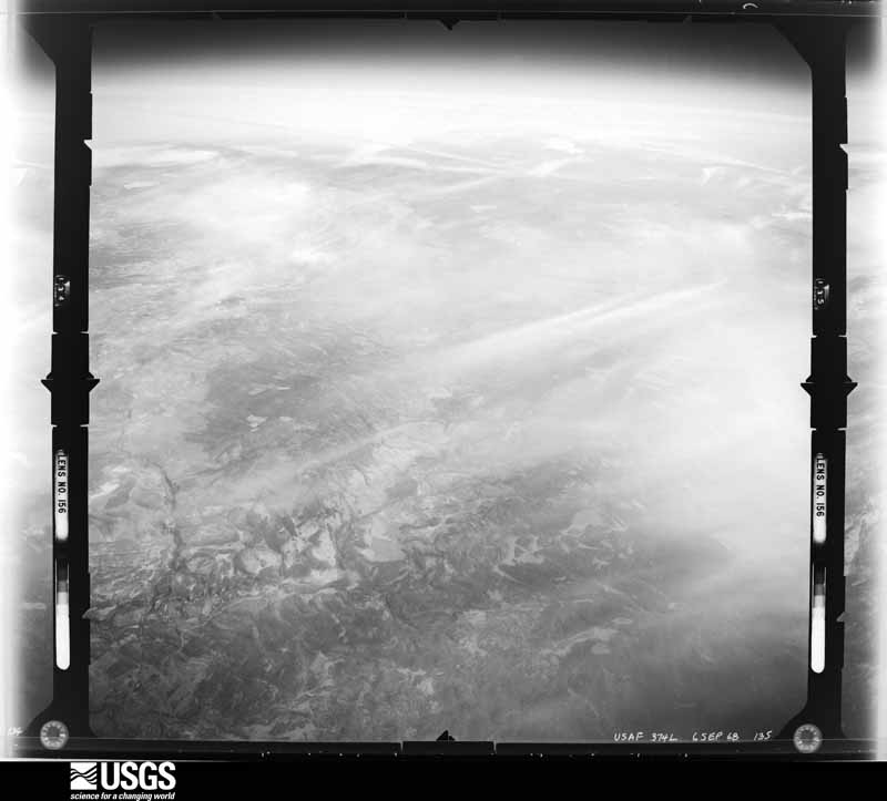 U.S. Geological Survey aerial photograph, 1968-06-01, scale 1:142000