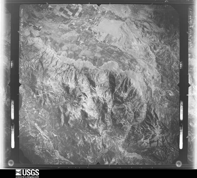 U.S. Geological Survey aerial photograph, 1968-06-01, scale 1:142000