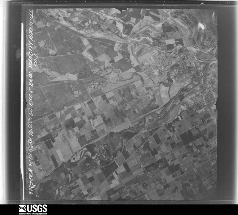 U.S. Geological Survey aerial photograph, 1952-09-18, scale 1:57673