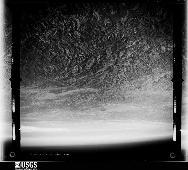 U.S. Geological Survey aerial photograph, 1967-11-01, scale 1:149000