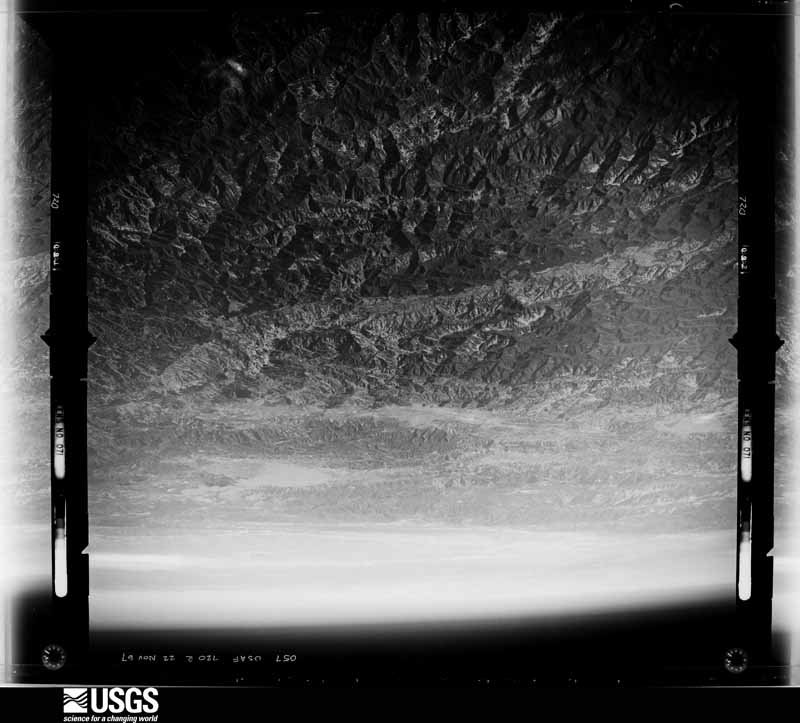 U.S. Geological Survey aerial photograph, 1967-11-01, scale 1:149000