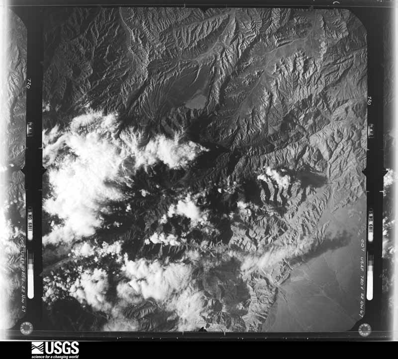 U.S. Geological Survey aerial photograph, 1967-11-01, scale 1:149000