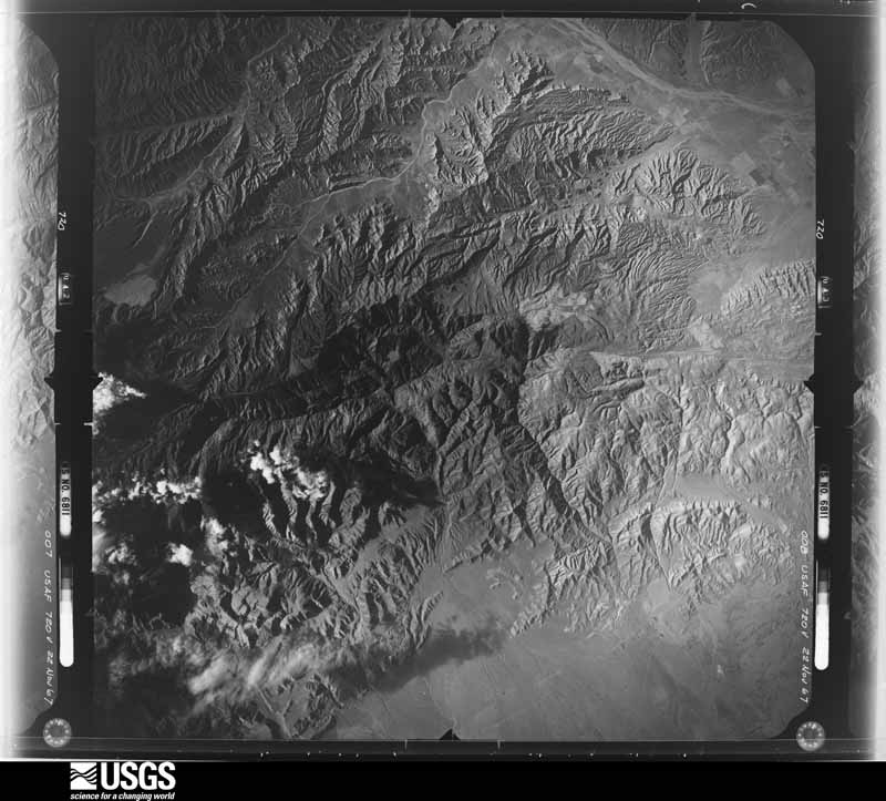 U.S. Geological Survey aerial photograph, 1967-11-01, scale 1:149000