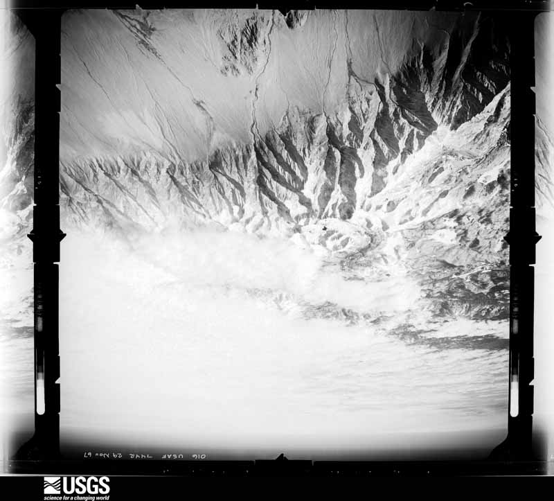 U.S. Geological Survey aerial photograph, 1967-11-01, scale 1:131000