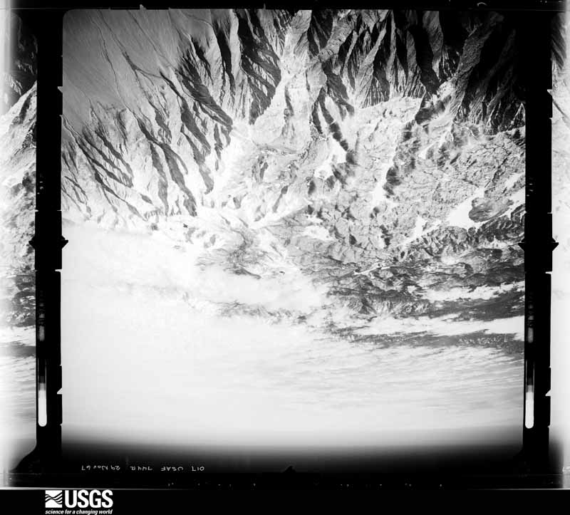 U.S. Geological Survey aerial photograph, 1967-11-01, scale 1:131000