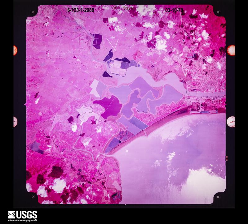 U.S. Geological Survey aerial photograph, 1970-03-10, scale 1:100128